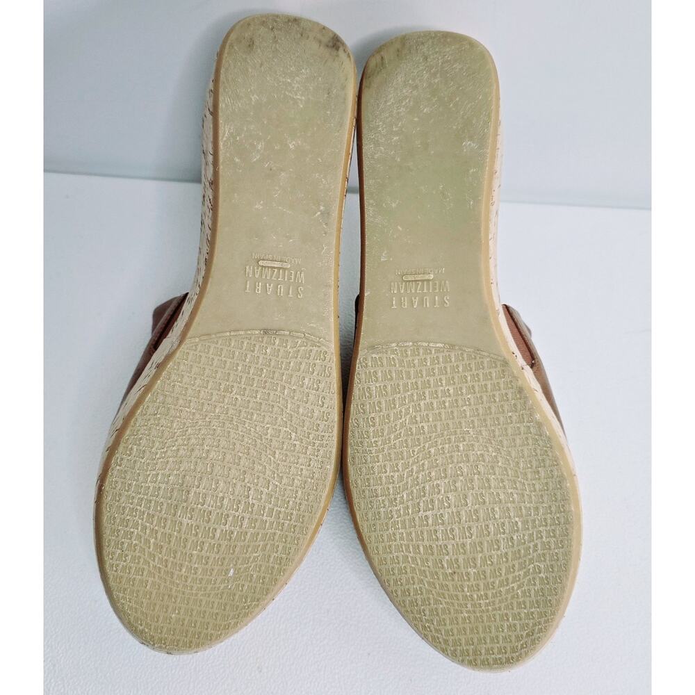 Stuart Weitzman Flatout Platform Sandal Brown Nap… - image 9